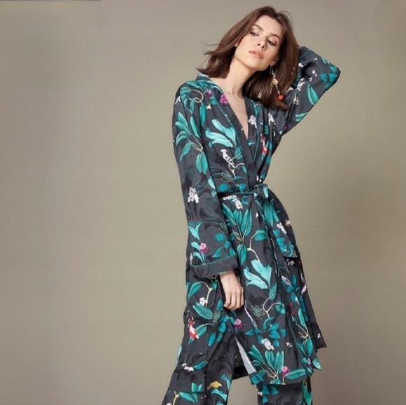 H&M Jackets & Blazers - Anna Glover x H&M Tropical Bird Duster M